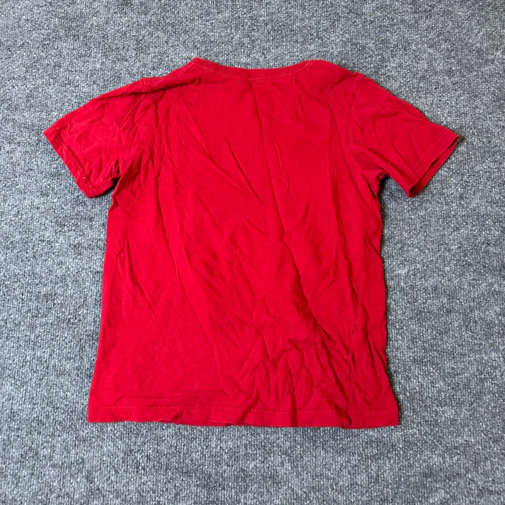 Jordan T-Shirt Boys Size Large Red Graphic Cotton Short Sleeve Athletic Jumpman